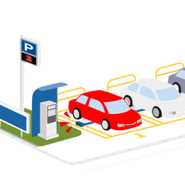 Image of coin parking space management-Availability management of outdoor parking lots/coin parking lots｜Vehicle detection sensor HM-S8