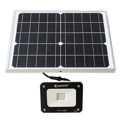 Automatic night lighting solar light battery replaceable 20W utility model registered daylight white TYH-16M-N GOODGOODS Good goods-Good Goods Co., Ltd.